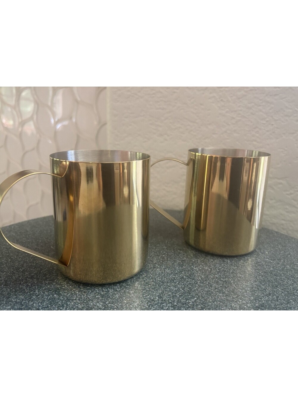 Barnes & Noble Stainless Steel Cocktail Mugs Set of 2 Euc